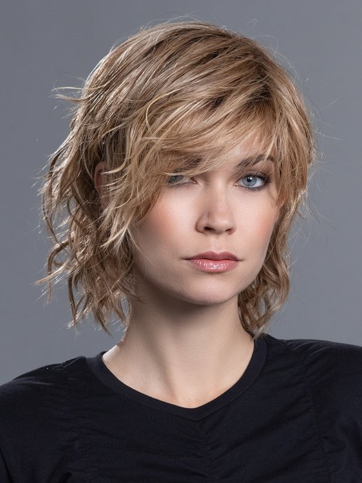 Extra Long Blonde Mixed Human Hair Blend Lace Front Wig Curly Mono Part Layered Heat OK Cancer authentic Alopeica Theatrical Character Anime Emo