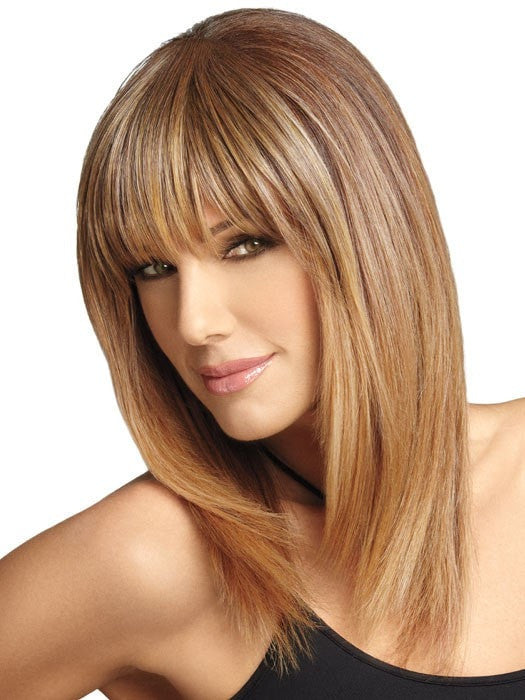 Wowfactor celebrity blonde brown outlet dipped bang sexy hd adjustable wig