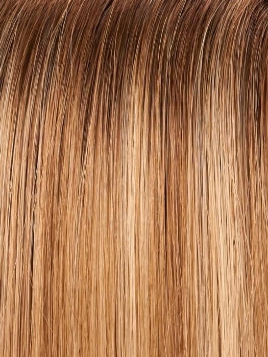 12FS8 SHADED PRALINE Medium Natural Gold Blonde, Light Gold Blonde, Pale Natural Blonde Blend, Shaded with Dark Brown