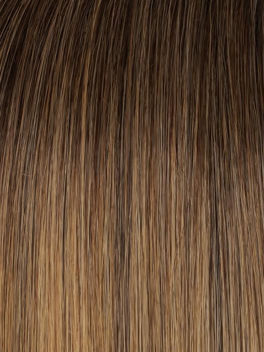 24B18S8 SHADED MOCHA | Medium Natural Ash Blonde and Light Natural Golden Blonde Blend, Shaded with Medium Brown