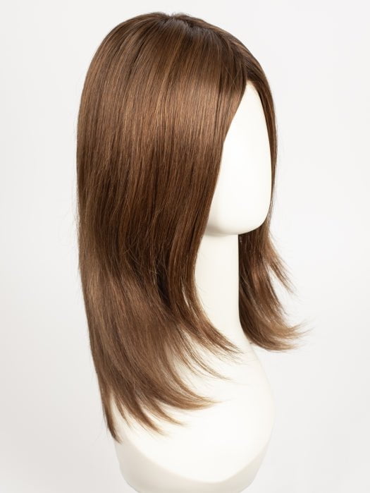 CHOCOLATE ROOTED | Medium to Dark Brown base with Light Reddish Brown highlights and Dark Roots