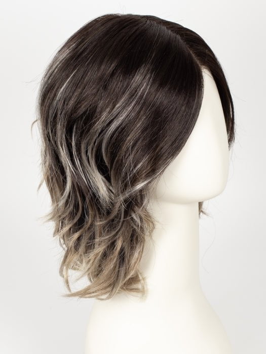 AMERICANO | Dark Brown Base with Medium Golden Brown, Pale Blonde, and Platinum Blonde Highlights