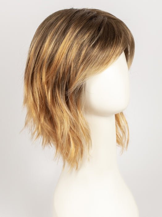 GOLDEN-GINGER | Golden Brown Roots that melt into a Soft Ginger Base with Fine Light Blonde Highlights