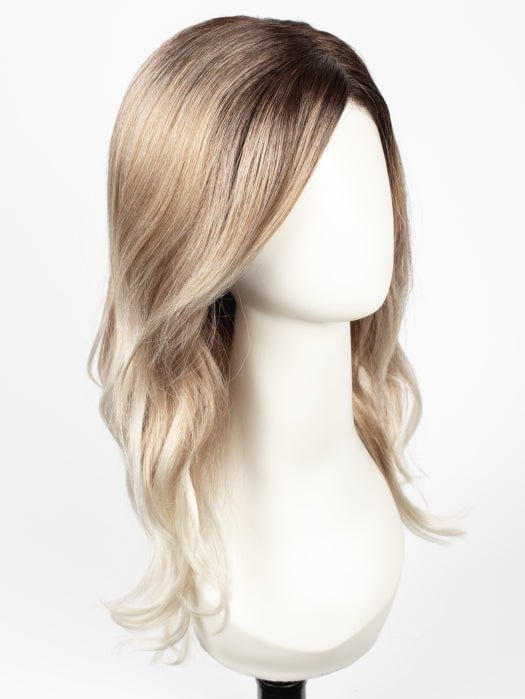 MELTED-MARSHMALLOW | Subtly Warm Dark Sandy Blonde Blend with Medium Brown Roots and Light Ash Blonde Tips and Highlights