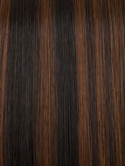 FS4/33/30A MIDNIGHT COCOA |  Dark Brown, Medium Red, Medium Natural Red Blonde/Brown Blend with Medium Natural Red Blonde/Brown Blend Bold Highlights