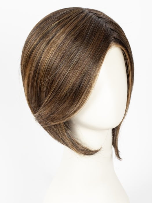 GF8-29SS HAZELNUT | Medium Brown With Ginger Red Highlights & Dark Brown Roots