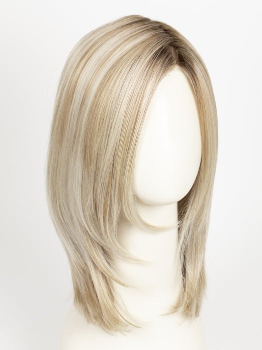 CRUSHED ALMOND BLONDE R | A soft Neutral Light Blonde with a Light and Medium Blended Root Color.