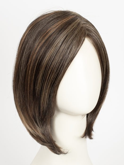 DARK BROWN HL | A Blend of Dark Brown, Strawberry Light Auburn and Soft Chunky Medium and Dark Blonde Highlights.