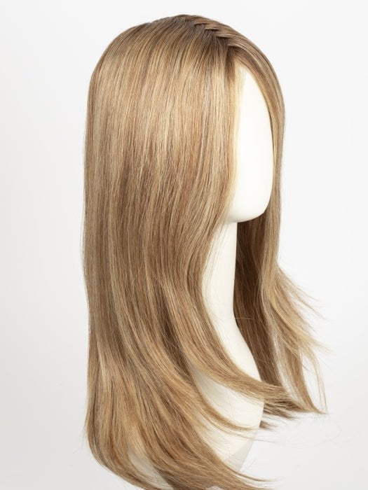 SS12/22 SHADED CAPPUCCINO | Light Golden Brown Evenly Blended with Cool Platinum Blonde Highlights and Dark Roots