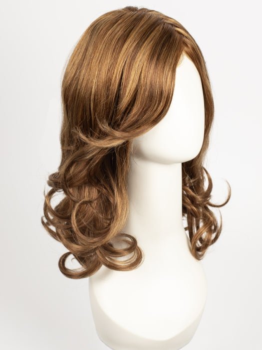 6F27 CARAMEL RIBBON  | Dark Brown with Light Red-Gold Blonde Highlights and Tips