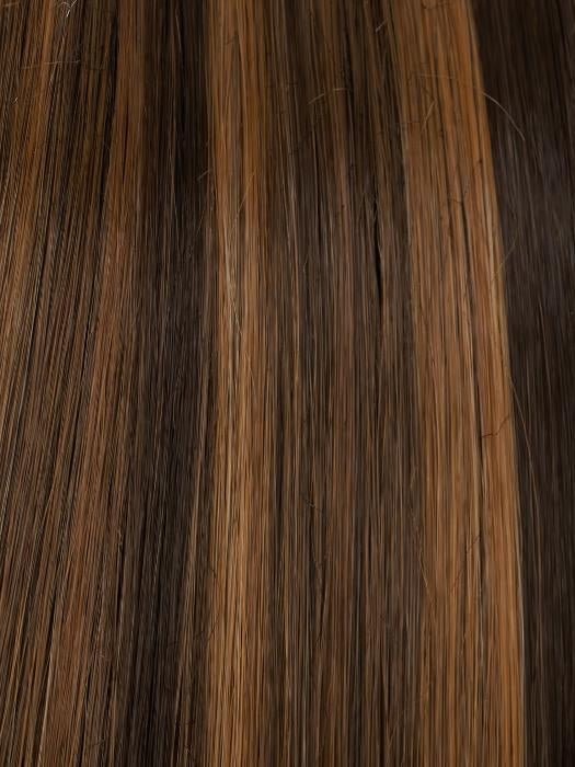 FS6/30/27 TOFFEE TRUFFLE | Brown, Medium Red-Gold, Medium Red-Gold Blonde Blend with Medium Gold Blonde Bold Highlights