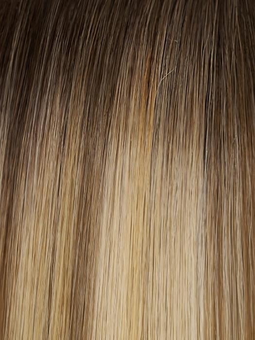 12FS8 SHADED PRALINE | Light Gold Brown, Light Natural Gold Blonde and Pale Natural Gold-Blonde Blend, Shaded with Medium Brown