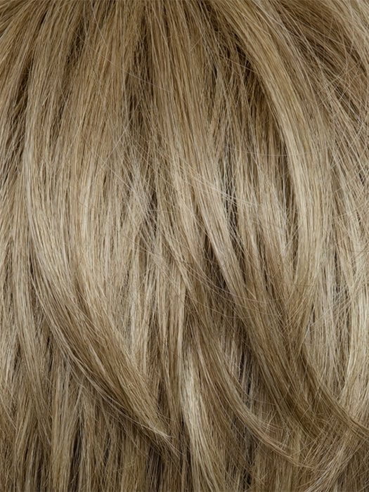 BUTTERCREAM BLONDE | White Blond Base with Subtle Warm Brown Highlights and a Medium-Brown Root.