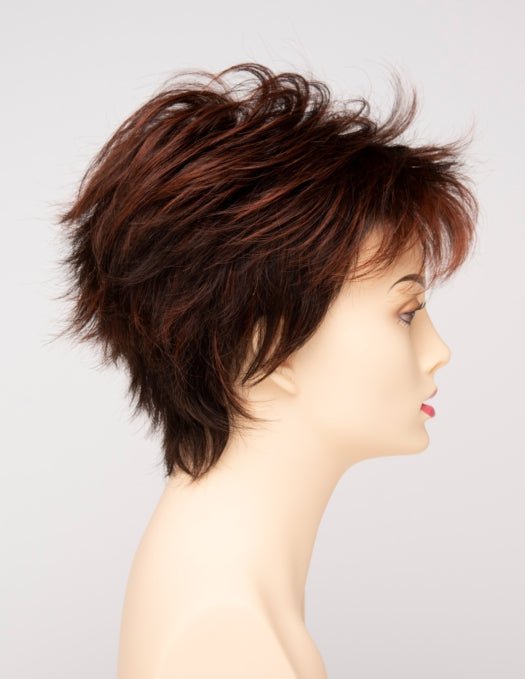 CHOCOLATE CHERRY | Dark Brown roots with overall Medium Brown base with Deep Red highlights