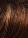 30A27S4 SHADED PEACH | Brown Red/Strawberry Blonde Blend, Shaded with Dark Brown