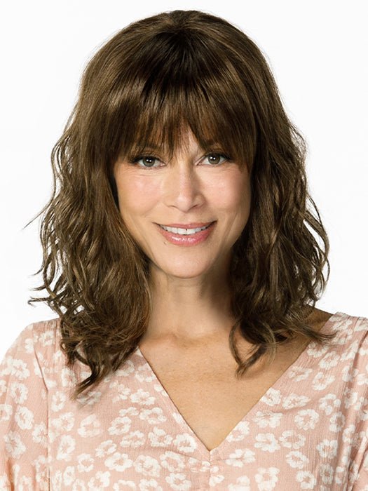 BETTY by Jon Renau in 8RH14 HOT COCOA | Medium Brown with 33% Medium Ash Blonde Highlights