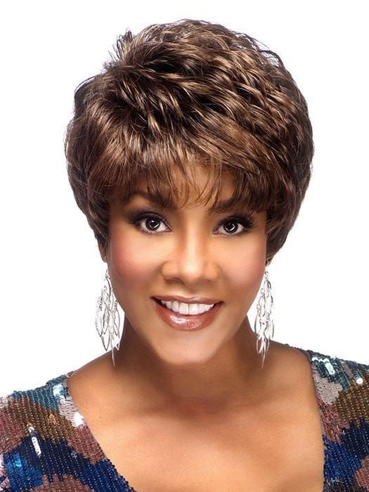 AMY by Vivica Fox in P4/27/30 Piano | Medium Dark Brown, Honey Blonde, and Copper Blonde